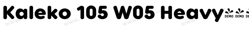 Kaleko 105 W05 Heavy字体转换